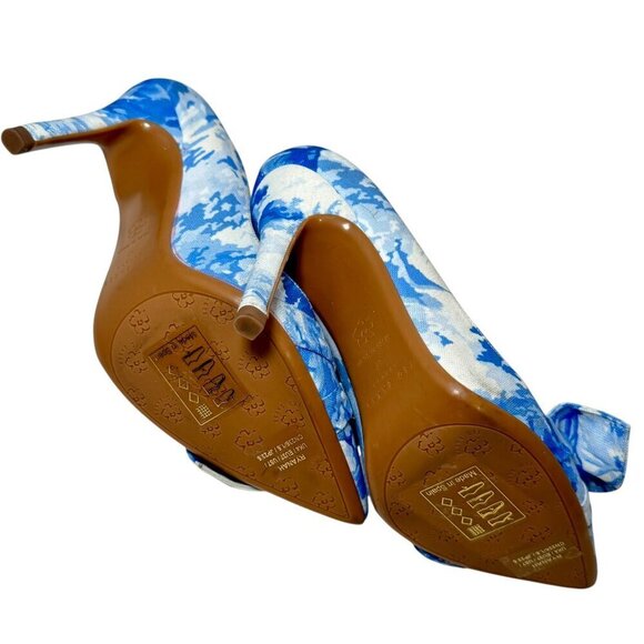 Ted Baker London French Floral Ryanah Bow Pointed Toe Pumps Women Sz 7 - Picture 9 of 10